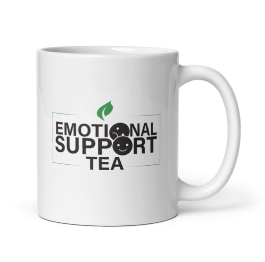 Emotional Support White Glossy Mug